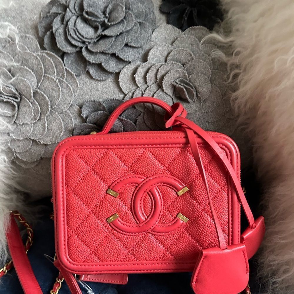 CHANEL Small Filigree Vanity Case Crossbody Bag - Picture 3 of 9
